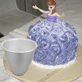 thumbnail image 1 of AURARMLET 2pcs Doll Cake Aluminum Baking For Cheese Cakes Easy To Clean Dessert Baking Trays For Home And Bakery Use, 1 of 8