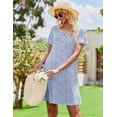 thumbnail image 4 of EKOUAER Women Nightgown Plus Size Nightshirt for Women Comfy Nightdress with 2 Pockets, 4 of 5