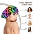 thumbnail image 6 of Rainbow leopard colorful fashion Silk Bonnet for Sleeping Women Men, Adjustable Elastic Satin Bonnet Bonnet for Sleeping, Soft Similar Silk Curly Cuteness Hair Bonnet for Sleeping, 6 of 7