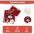 thumbnail image 4 of Table Runner 13x72 Inch,Red Snowman Let It Snow Winter, Seasonal Christmas Kitchen Dining Table Decoration for Home Party Indoor, 4 of 6