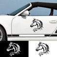 thumbnail image 4 of 2 uds-19,5 cm pegatina reflectante blanca y negra para coche cabeza de caballo con animales encantadores, modelo de cuerpo, pegatina decorativa, pegatinas para coche Sincero Electrónica, 4 of 5