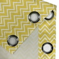 thumbnail image 5 of Ambesonne Modern Grommet Curtain, Chevron Pattern Yellow, 50" x 63", Yellow and White, 5 of 6