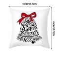 thumbnail image 5 of onlyliua ¡ Liquidación de Ofertas de Hoy! Fundamentos de Almohada Navideña con Muñeco Sin Rostro, Gnomo Enano, Duende, Enrejado, Árbol de Navidad, Copo de Nieve, Melocotón, Estampado para Sofá, 5 of 5