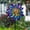 Purple Blue, variant on Wind Spinners Outdoor, Metal Kinetic Wind Spinner Decorative Wind Sculptures & Spinners, 13 Inch Double Pinwheels for Yard and Garden