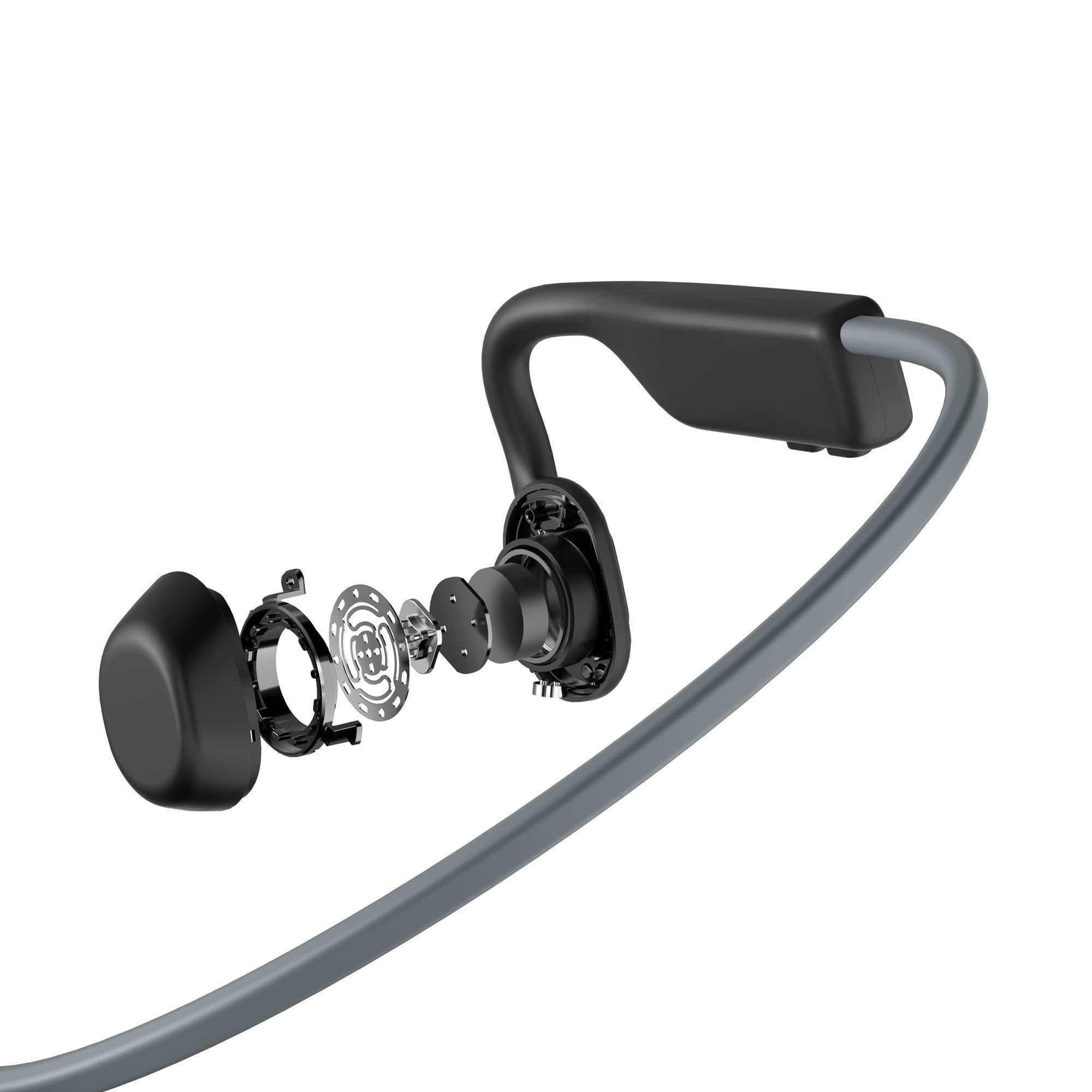 Shokz OpenMove - Open-Ear Design - Bluetooth Headphones for Sports - Grey