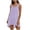 Purple, variant on Women's Sleeveless Round Neck Swing Dress, Simple & Versatile