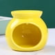 thumbnail image 1 of Quemador de aceite aromático, portavelas, difusor perfumado, incensario, calentador de aceite de Color sólido, quemador de aceite esencial de cerámica Amarillo, 1 of 8