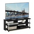 thumbnail image 5 of Furinno Sully 3-Tier TV Stand for TV up to 48, Americano, Stainless Steel Tubes, 5 of 6