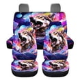 thumbnail image 7 of Pzuqiu Colorful Wolf Car Seat Covers Set Fashion Automotive Interior Accessories Easy to Install Full Wrapping Edge Seat Covers Elegance Universal Fit for Most Cars Sedan Van Truck, 7 of 7