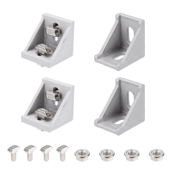 Aluminum Extrusion Profile Connector Set, 4545 Series Corner Brackets,4 Set