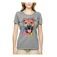 thumbnail image 3 of Dean Russo Best Dog Dog Lover Womens Graphic T-Shirt, Heather Grey, Medium, 3 of 6