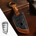 thumbnail image 1 of Car Key Fob Cover Case Protector For BMW X1 5 Series 7 Series X3 Car Key Fob Cover Leather Case Blade Key, 1 of 20