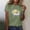 Army Green, variant on Fznquz 2025 Womens Tops Casual Short Sleeve Crew Neck Graphic Tees Summer Pink Womens Blouses