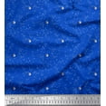 thumbnail image 1 of Soimoi Poly Georgette Fabric Moon & Star Shirting Print Sewing Fabric Yard 52 Inch Wide, 1 of 1