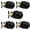 Black, variant on Keyless Flat Ball Door Knob, Non-Locking Passage Door Hardware in Polished Brass for Closet, Hallway & Passage Handle, 1 Pack