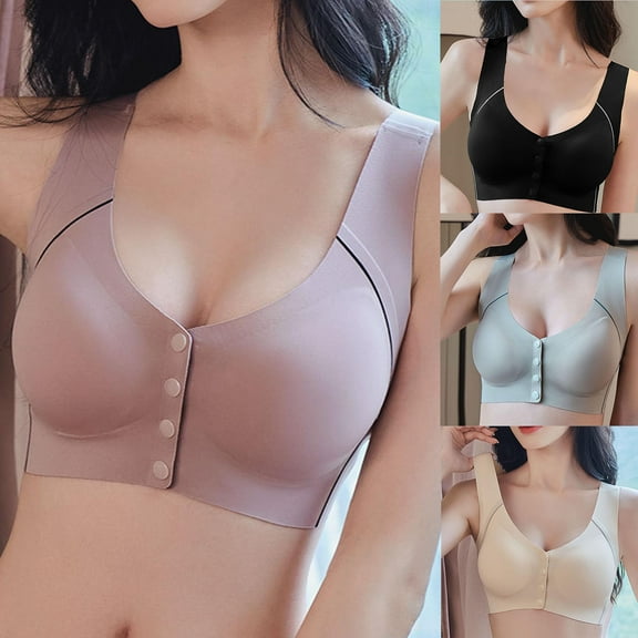 Nmnitkp Nursing Bras for Breastfeeding, Seamless Ultra Comfort Maternity Bra, Natural Shape, Pregnancy Sleep Bralette,Nursing Bras Pink,L