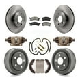 thumbnail image 1 of Transit Auto Front Rear Disc Brake Rotors Semi-Metallic Pads and Drum Kit (9Pc) for Car 1996-1998 Pontiac Sunfire Except Vehicles Built USA Market K8S-103822, 1 of 11