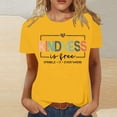 thumbnail image 2 of Afdoent Womens T Shirts Fashion Casual Crew Neck Letter Printed Short Sleeve T Shirt Top Tee Shirts Casual Vacation Clothes, 2 of 4