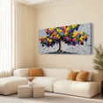 thumbnail image 4 of Large Colorful Tree of Life Canvas Wall Art, Abstract Tree Decor Painting Canvas Print for Living Room, Bedroom, Office Decorations, Gifts for Men, 4 of 7