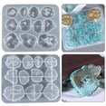 thumbnail image 2 of Irregular Crystal Stone Ornaments UV Crystal Epoxy Mold Necklace Earrings Pendant Resin Silicone Mould DIY Crafts Mold, 2 of 12