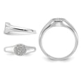 thumbnail image 4 of Sterling Silver Circle Ring with Micro Pave Synthetic Cubic Zirconia (CZ)s, 4 of 4