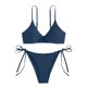 thumbnail image 2 of Traje de baño para mujer, estilo bikini de Europa y América, con efecto lavado, para mujer., 2 of 4