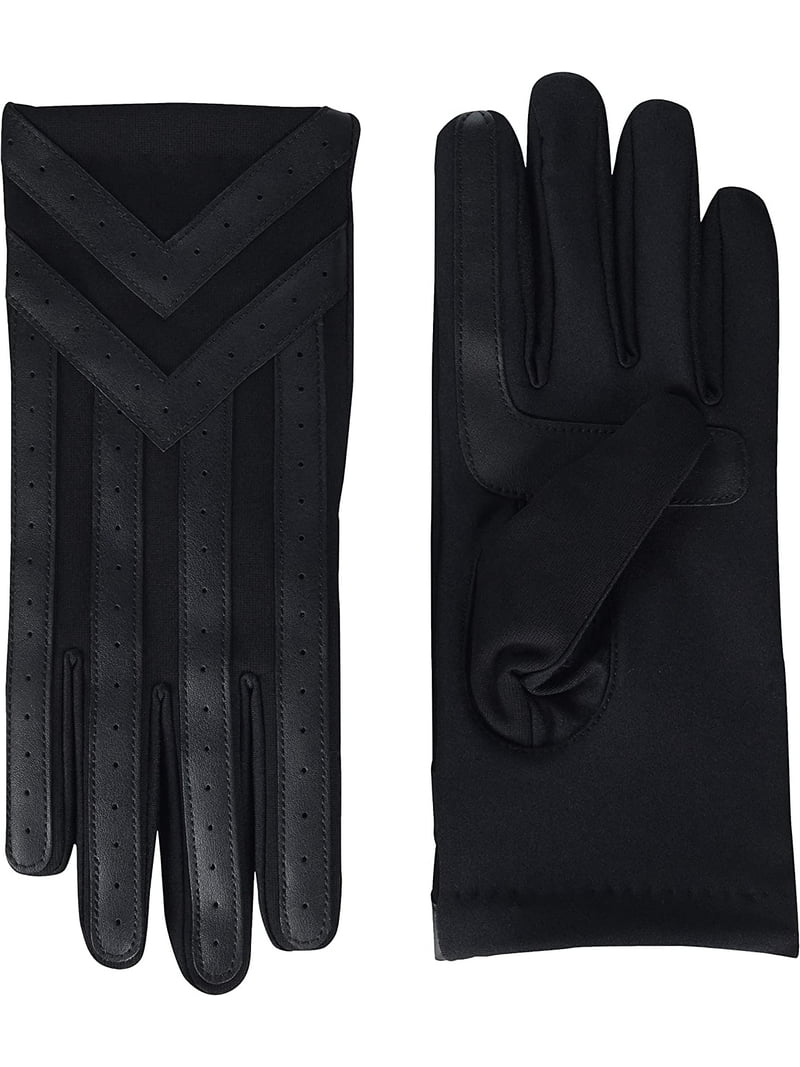 Isotoner Men's Heritage Woven Fleece Stretch Glove with Appliques
