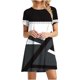thumbnail image 1 of Vestido de Manga Corta para las Mujeres Casual Impreso Cuello Redondo, Vestido de las Señoras para la Primavera Y el Verano de Uso Diario, 1 of 9