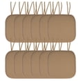 thumbnail image 1 of Cojín para silla Sweet Home Collection, espuma viscoelástica, paquete de 12 unidades, color marrón, 1 of 4