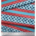 thumbnail image 3 of Soimoi Rayon Fabric Stripe & Floral Batik Fabric Prints by Yard 56 Inch Wide, 3 of 3