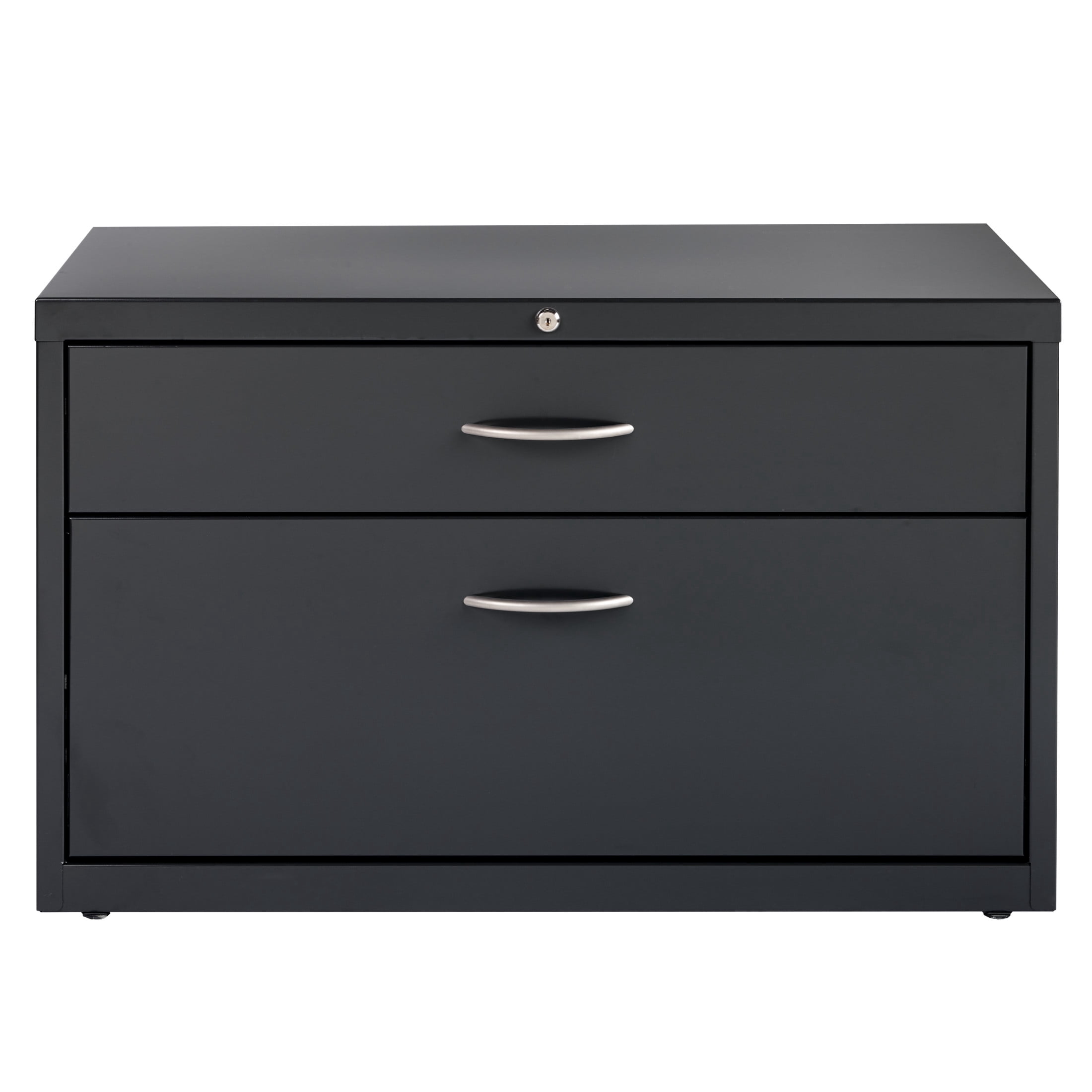 Hirsh 36 inch Wide 2 Drawer Box-File Low Credenza Metal Lateral File Cabinet for Home and Office, Holds Letter, Legal and A4 Hanging Folders, Charcoal