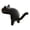 Black, variant on Cute Cat Desk Edge Hook -No-Drill Tabletop Hanger for Bag,Headphones,Keys,Desktop Organizer Clip - Storage Organizers Home Improvement for Desk Kitchen Bedroom 3.3" (Yellow)