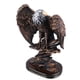 thumbnail image 4 of Estatua de águila de resina de estilo retro con ricos detalles, pintura bronceada, base estable, figura de águila patriótica para oficina, familia y cafetería., 4 of 14