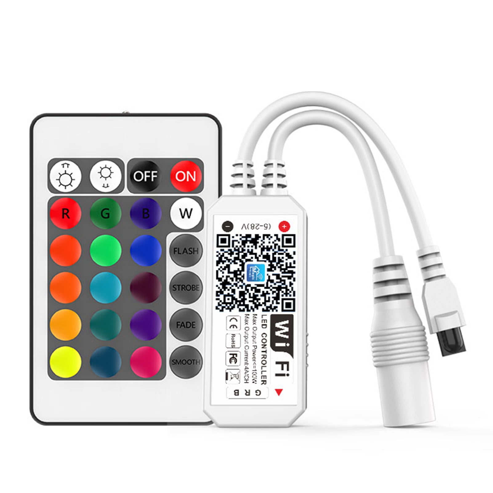 Wireless Bluetooth LED RGB Controller Remote For LED Light Strips Lamp DC5-28V 