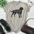 thumbnail image 2 of Black Lab Mama T-shirt, Unisex Women's Shirt, Labrador Retriever, Black Lab Owner, Best Dog Mama Gift, Light Silk Gray, Large, 2 of 6