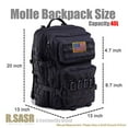 thumbnail image 3 of Upgrade Tactical Military Molle Backpack Army Waterproof Backpack(Black-01), 3 of 5