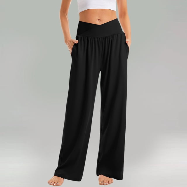 WILLBEST Mono Holgado Informal Para Mujer Con Bolsillo En La Cintura, Cómodo Para Yoga, Ropa Deportiva, Tejido Elástico y Transpirable. Mediana