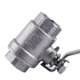 thumbnail image 4 of 1/2' NPT Full Port SS304 Stainless Steel Two-Piece Rotary Lever 2-Way Ball Valve WOG1000, 4 of 4
