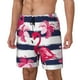 thumbnail image 1 of Balery Pink Flamingos Bañador para hombre, shorts de playa de secado rápido con entrepierna y forro de compresión-Large, 1 of 6