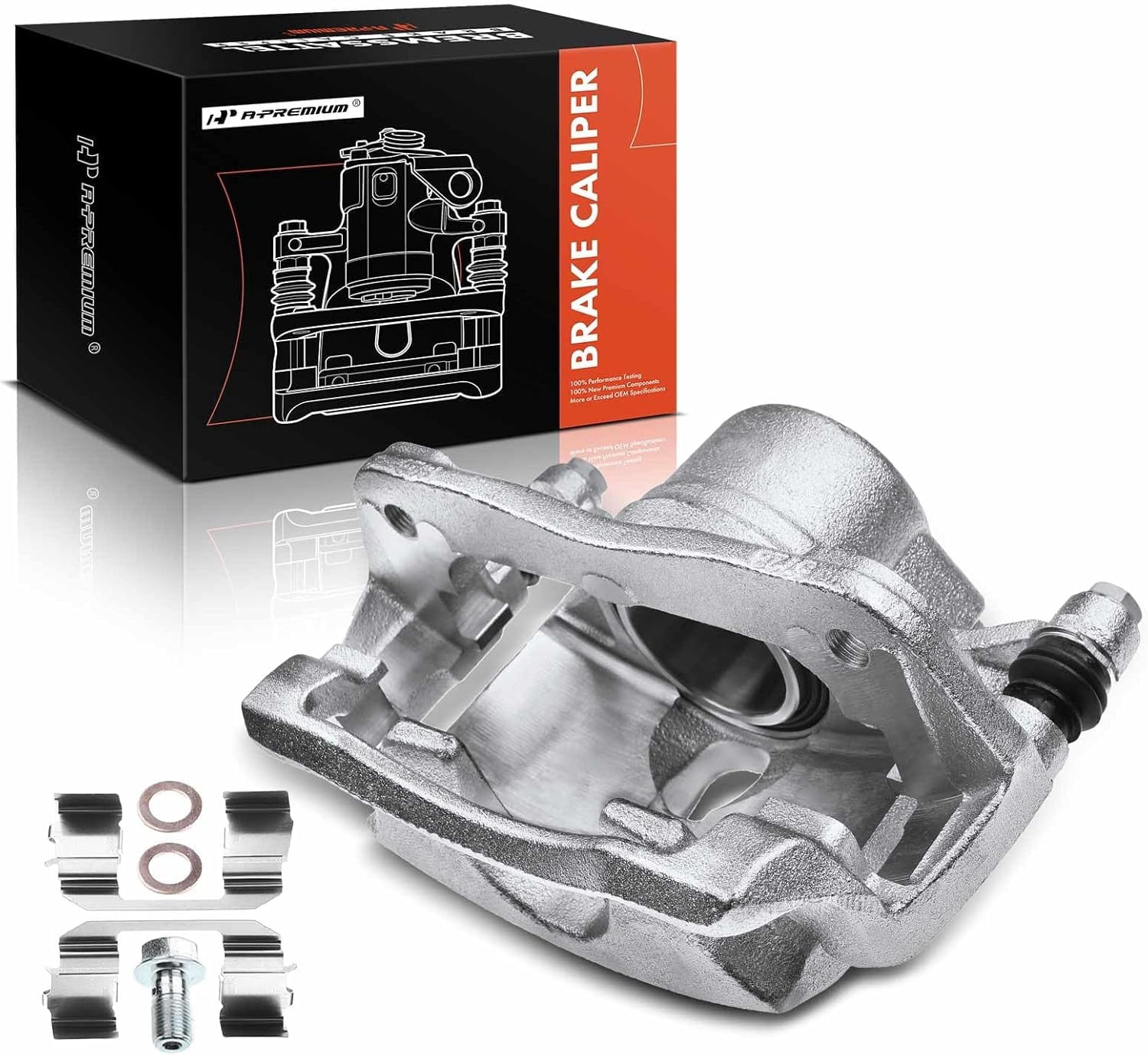 A-Premium Disc Brake Caliper Assembly with Bracket Compatible with Civic 2013-2020 Accord 2003-2017 Fit 2013-2014 CR-Z Acura ILX Front Passenger Side
