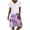 Purple1, variant on CENGNIAN Women Summer Casual Wrap Belt Hem Swing Sun Dress Summer Casual Solid V-Neck Short Sleeve Loose