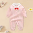 thumbnail image 5 of Newborn Baby Girl Clothes Cotton Bubble Romper Preemie Newborn Baby Girl Summer Outfit Long Sleeves Ruffle Smocked Tulle Romper Dress Jumpsuit Clothes,ruffle smocked romper 2-6 Months, 5 of 6