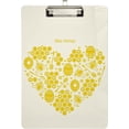 thumbnail image 1 of FMSHPON Honey Heart Clipboard Hardboard Wood Nursing Clip Board and Pull for Standard A4 Letter 13x9 inches, 1 of 6
