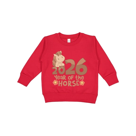 Inktastic 2026 Year of the Horse Toddler Sweatshirt