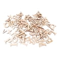 thumbnail image 6 of 52 Pieces A-Z Wooden Capital Letters Wood Lower Case Letters Embellishment for, 6 of 8