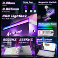 thumbnail image 2 of ATTACK SHARK R85HE Wired 75% Hall Effect Rapid Trigger Mechanical RGB Gaming Keyboard,8K Polling,0.05mm RT Accuracy,0.08MS Latency,Magnetic Switch,5Layer Sound Damped,Driver for PC(White Contour), 2 of 9
