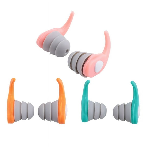 Ear Plugs for Swimming 3 Pairs Adults Kids Swim Swimmers Men Women Waterproof Earplugs B