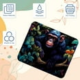 thumbnail image 3 of Alfombrilla de ratón con diseño de Monkey G, base de goma antideslizante, cuadrada, protector para portátil, para juegos de ordenador, escritorio, escuela, oficina y hogar, 8,3 x 9,8, 3 of 7