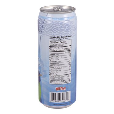 Fat Free Coconut Water With Pulp – 10.5 Fl Oz, Pack Of 24 – Pantry, No Fat