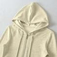 thumbnail image 6 of HNMKIU Zip Up Hoodie Women's Slim Fit Casual Cropped Jacket Hooded Sweatshirt for Stylish and Comfortable Everyday Outerwear Yellow,S, 6 of 9